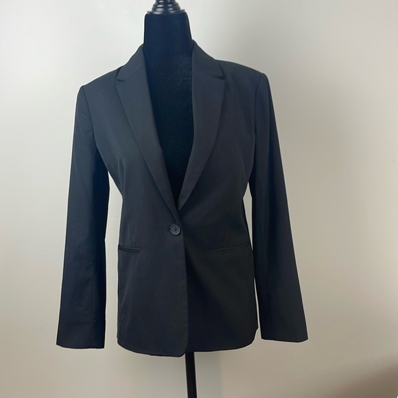 Everlane Wool Single Button Blazer Jacket Size 2 - Picture 1 of 9